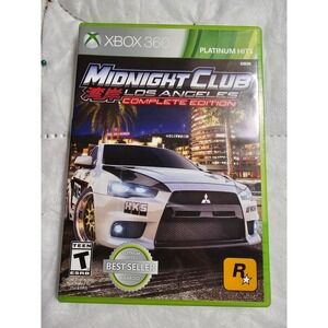 Xbox 360 Midnight Club Los Angeles Complete Edition Platinum Hits Racing Game